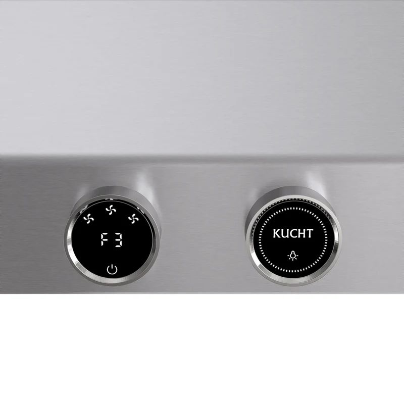KUCHT KRH600-SS-C 60" 1200 CFM Wall Mounted Range Hood with Digital Controls - Stainless Steel