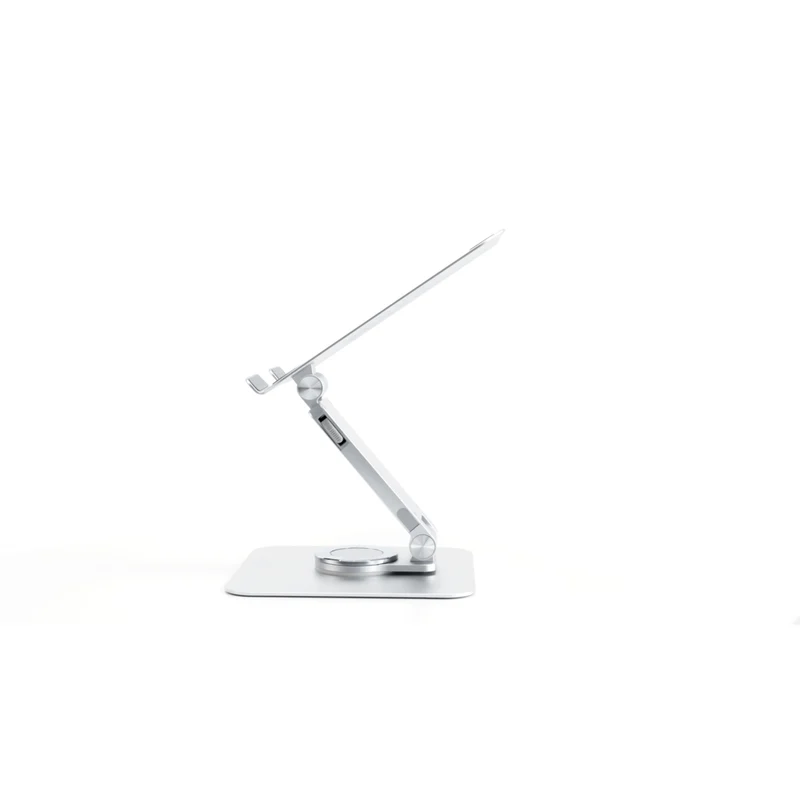 ShoppingAll - Support ergonomique réglable en hauteur et en angle pour ordinateur portable jusqu'à 17" - Argent