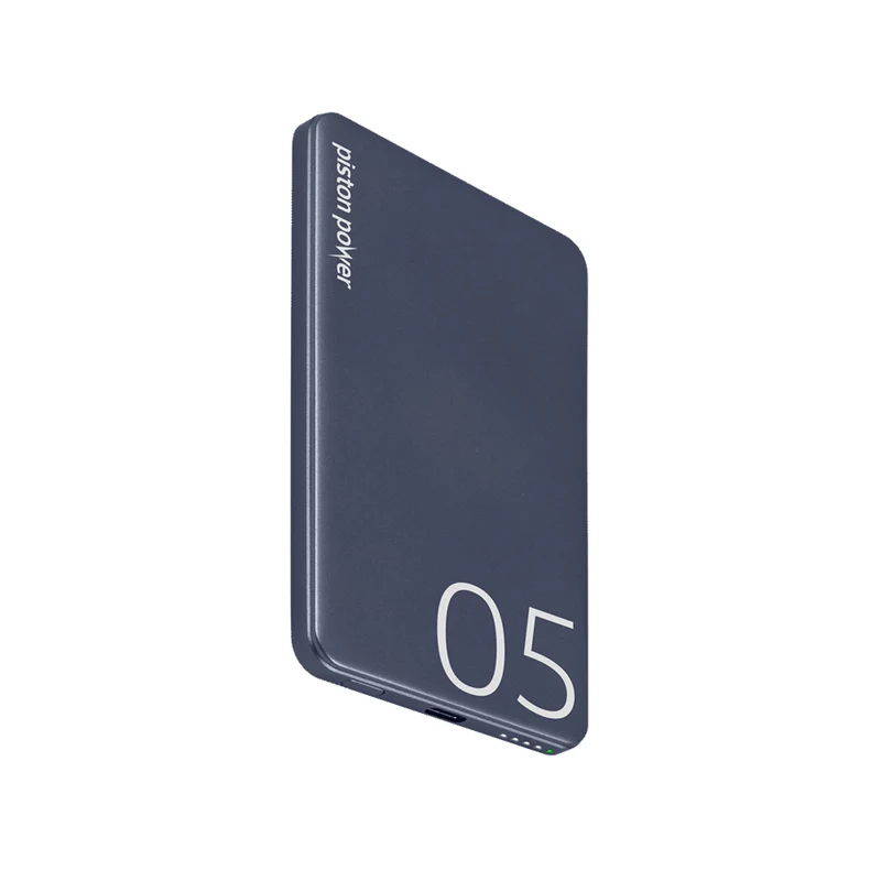 LOGiiX Piston Power 5000 mAh Banque d'alimentation en aluminium - Minuit Bleu