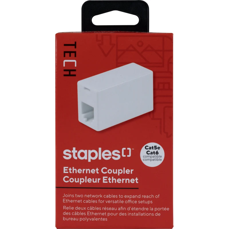 Staples CAT 6 Network Coupler