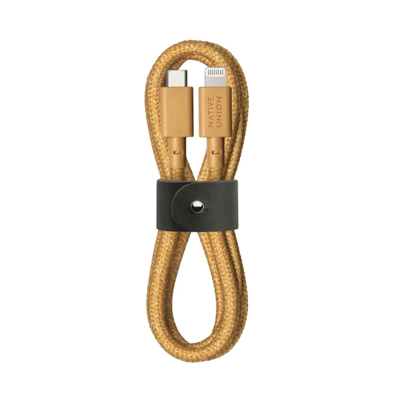 Native Union - Câble Belt USB-C vers Lightning 1,2m - Kraft