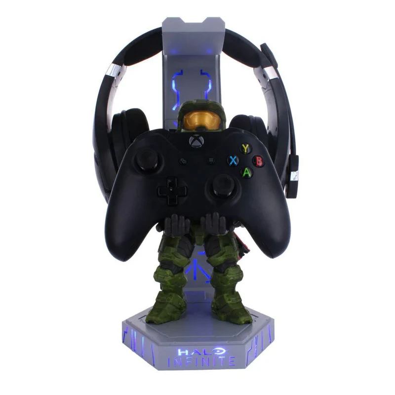 Exquisite Gaming - Halo Infinite: Master Chief Cable Guy Deluxe support pour contrôleur, casque et téléphone lumière
