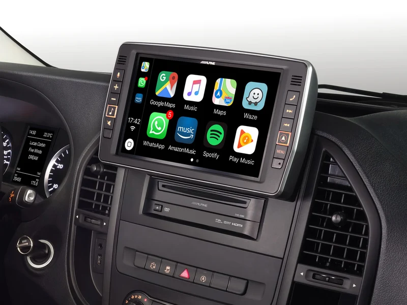 Alpine X903D-V447 – Système de Navigation 9″ HD pour Mercedes Vito (447) avec CarPlay & Android Auto