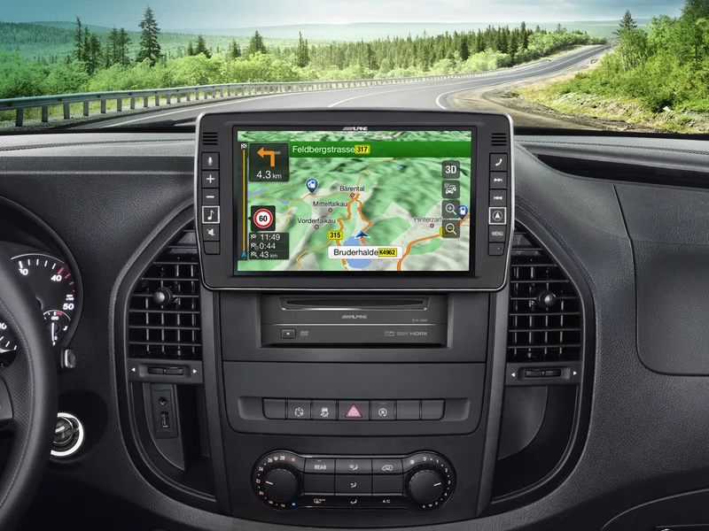 Alpine X903D-V447 – Système de Navigation 9″ HD pour Mercedes Vito (447) avec CarPlay & Android Auto