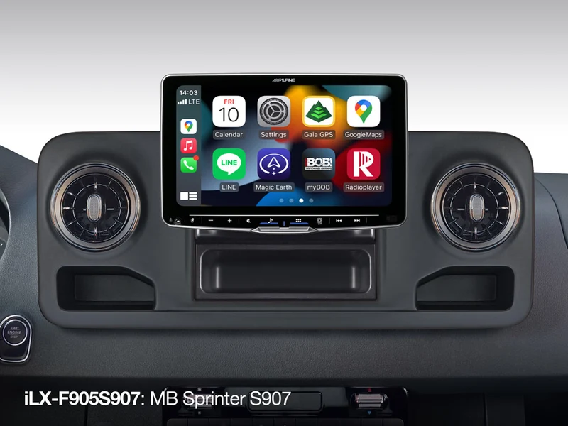 Alpine iLX-F905S907 – Autoradio 9″ HD Mercedes Sprinter 907 | CarPlay & Android Auto