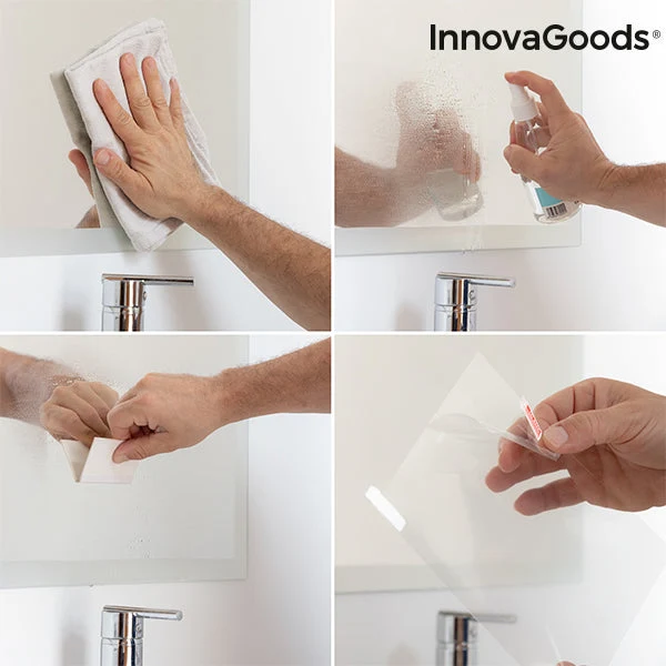 InnovaGoods Anti-Fog Mirror Film (Set x2)
