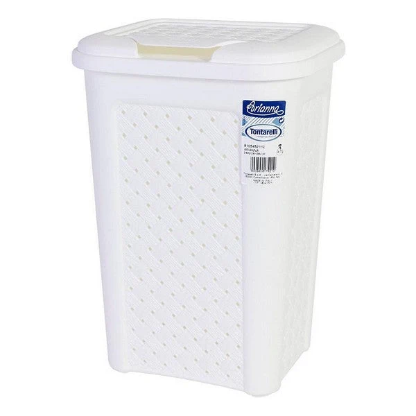 Rubbish bin Tontarelli Arianna 10 L White (24 X 20 x 35 cm)
