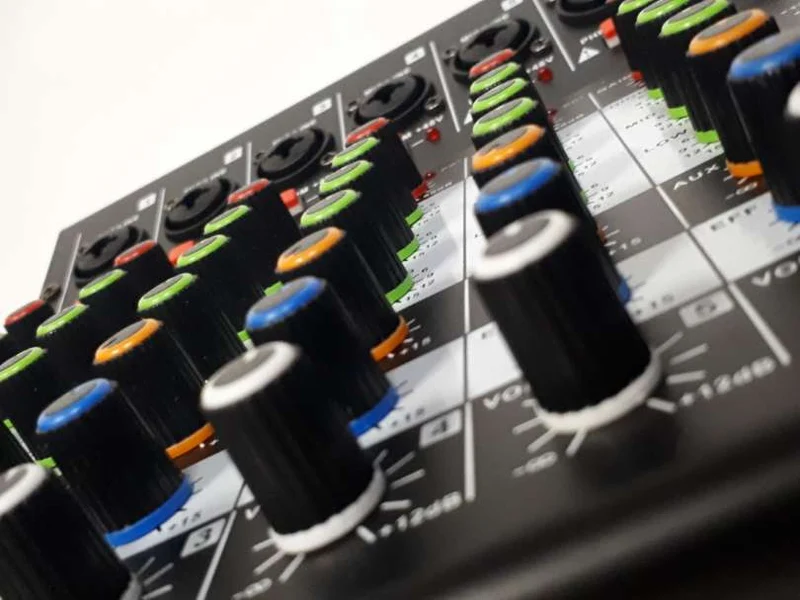 Music8 M8-MX-6 USB 8-Channel Mixing Console / Interface Mixer w/ EQ, DSP, Built-in 48V Phantom Power, MP3 Player, 5V USB Powered for Home Studio Recording DJ Network Live Broadcast or Karaoke - NEW