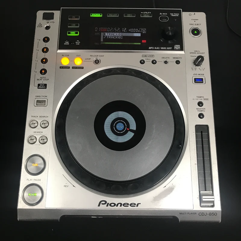Pioneer DJ CDJ-850 DJ Multi Player with Disk Drive and Pro-X Heavy Duty Lightweight Carry-Flight Case - USED