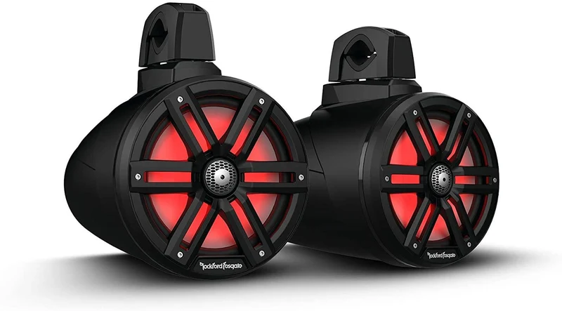 Rockford Fosgate M2WL‑8B – Enceintes Wakeboard 20 cm 300 W RMS Noir Marine
