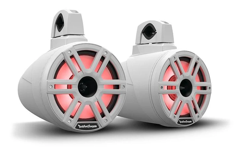Rockford Fosgate M2WL‑8H – Enceintes Wakeboard 20 cm 2 voies 300 W RMS Blanc Marine