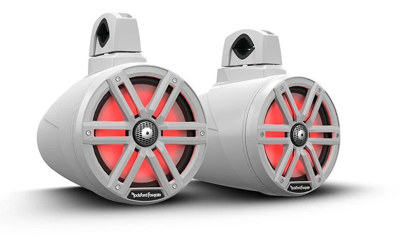 Rockford Fosgate M2WL‑8 – Enceintes Wakeboard 20 cm 2 voies 300 W RMS Blanc Marine