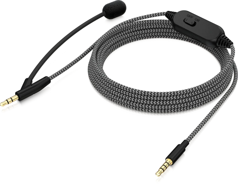 Behringer BC12 Premium Headphone Cable with Boom Microphone and In-Line Control - OPEN BOX
