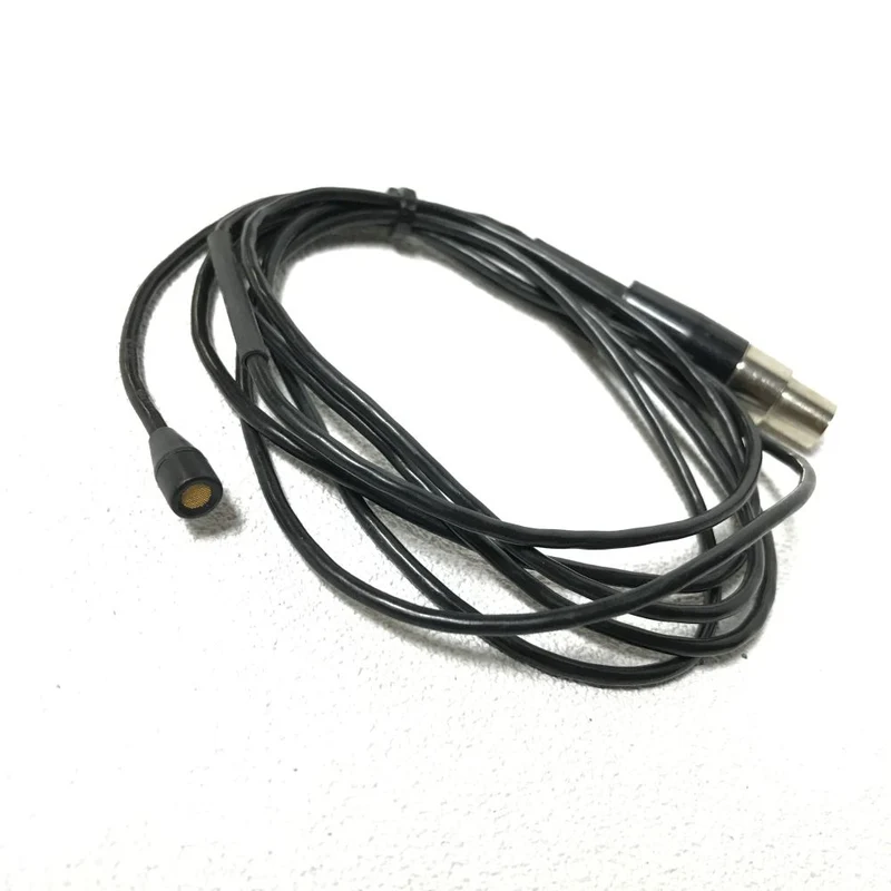 Shure WL50B Omnidirectional Lavalier Condenser Subminiature Microphone with TA4F Connector for use with Shure Wireless Transmitters, Black - DEMO