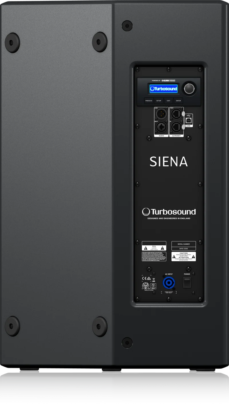 Turbosound TSP152-AN 2500 Watt 2 Way 15" Powered Loudspeaker with Klark Teknik DSP Technology and ULTRANET Networking - DEMO