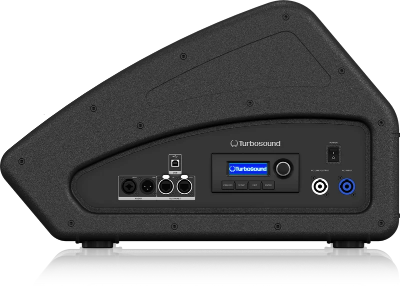 Turbosound TFM152M-AN Coaxial 2500 Watt 2 Way 15" Stage Monitor with Klark Teknik DSP Technology and ULTRANET - DEMO