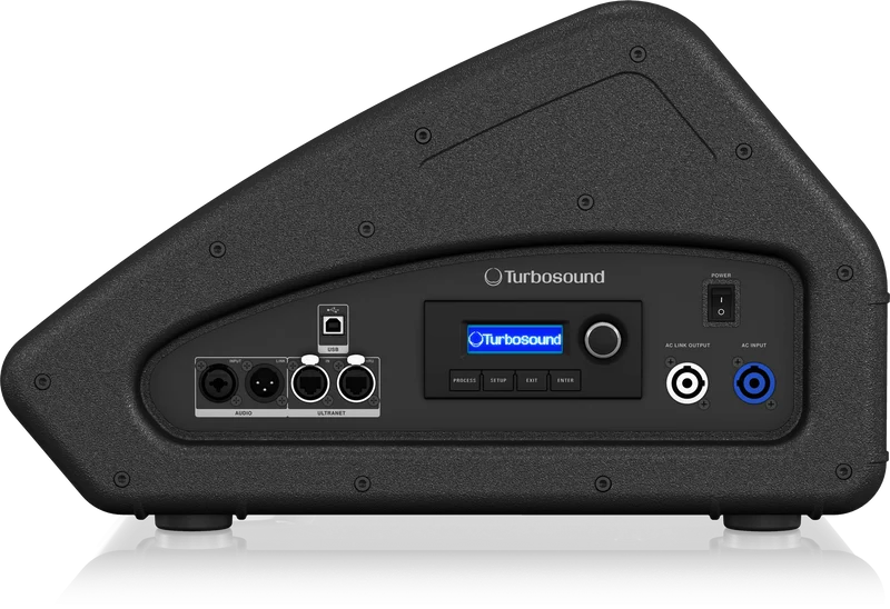 Turbosound TFM122M-AN - Coaxial 2500 Watt 2 Way 12" Flashline Series Stage Monitor w/ Klark Teknik DSP Technology and ULTRANET Connectivity - ( OPEN BOX )