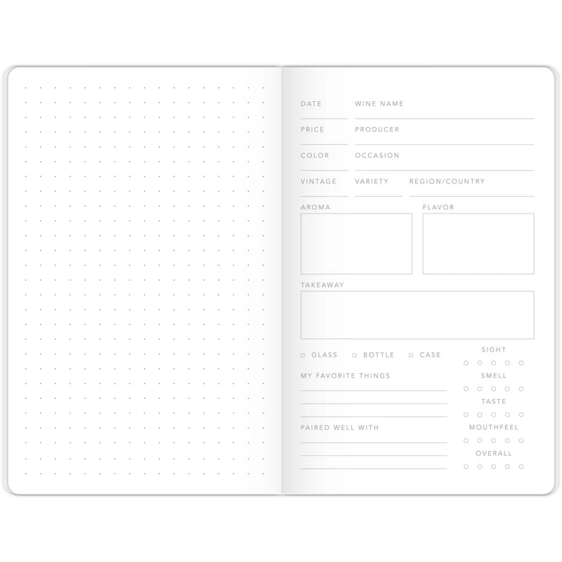 Mead - Moments Carnet de poche Vin - 3 1/2 po X 5 1/2 po - 48 pages