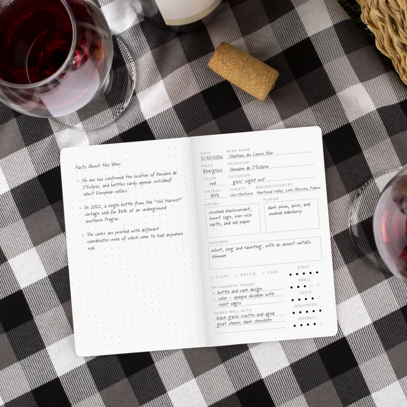 Mead - Moments Carnet de poche Vin - 3 1/2 po X 5 1/2 po - 48 pages