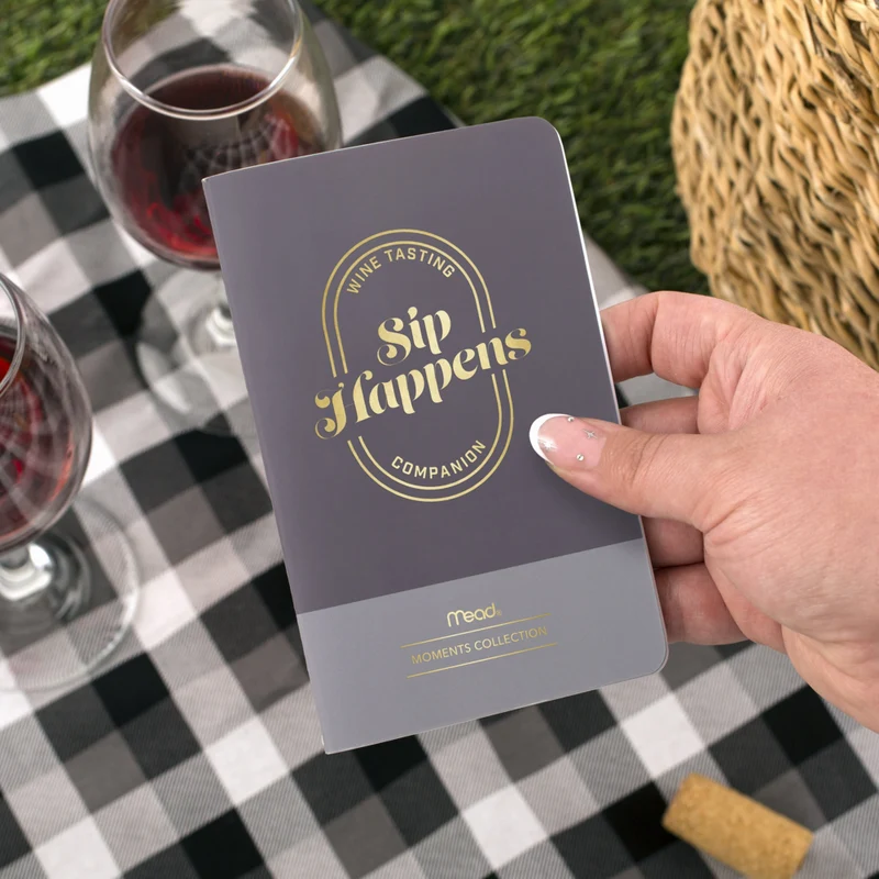 Mead - Moments Carnet de poche Vin - 3 1/2 po X 5 1/2 po - 48 pages