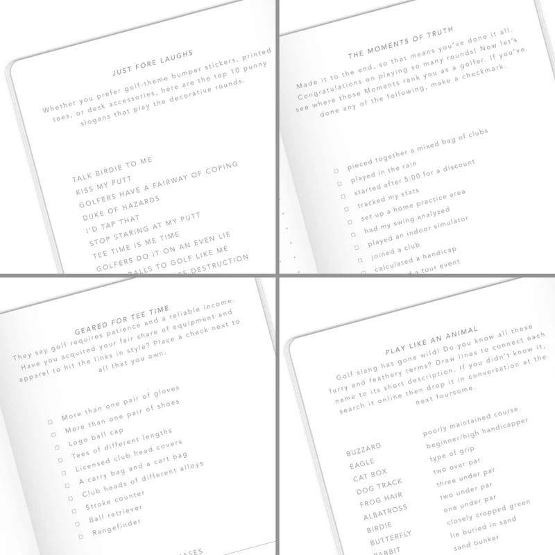 Mead - Moments Carnet de poche Golf - 3 1/2 po X 5 1/2 po - 48 pages
