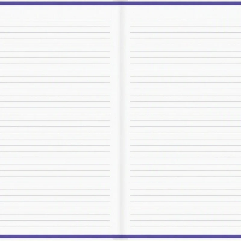 Hilroy - Cahier grand format Mahjong, 8.375 po x 10-7/8 po, Ligné, violet, 80 feuilles