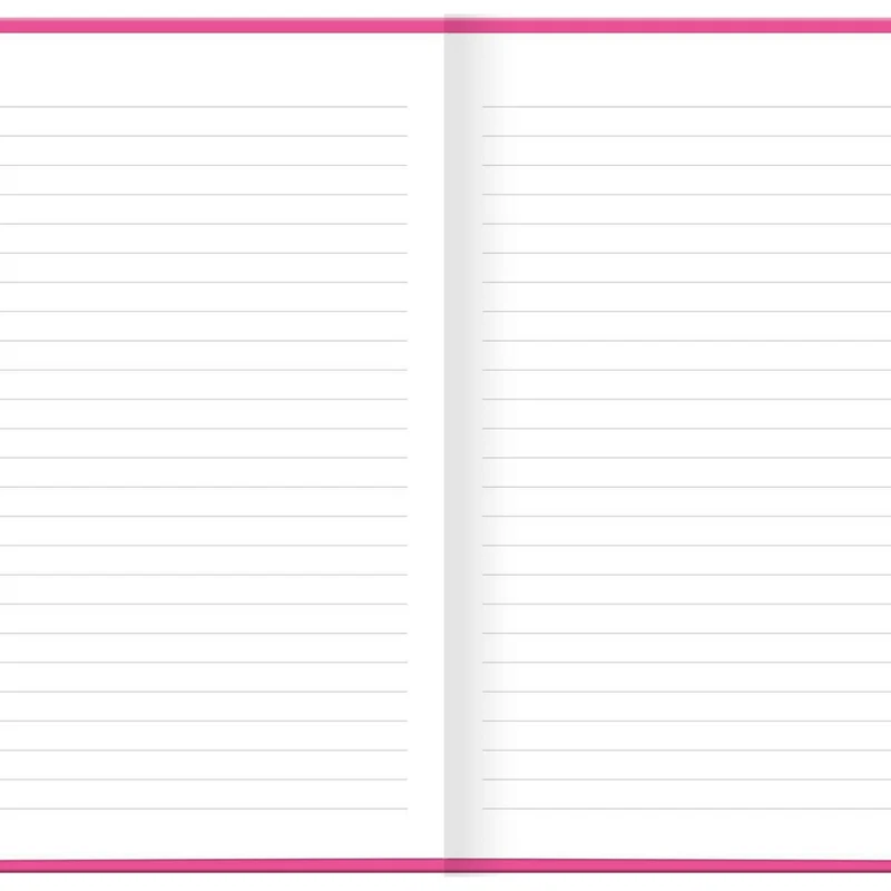 Hilroy Mahjong Hardcover Journal - 6" W x 8" H - Lined - 80 Sheets - Pink