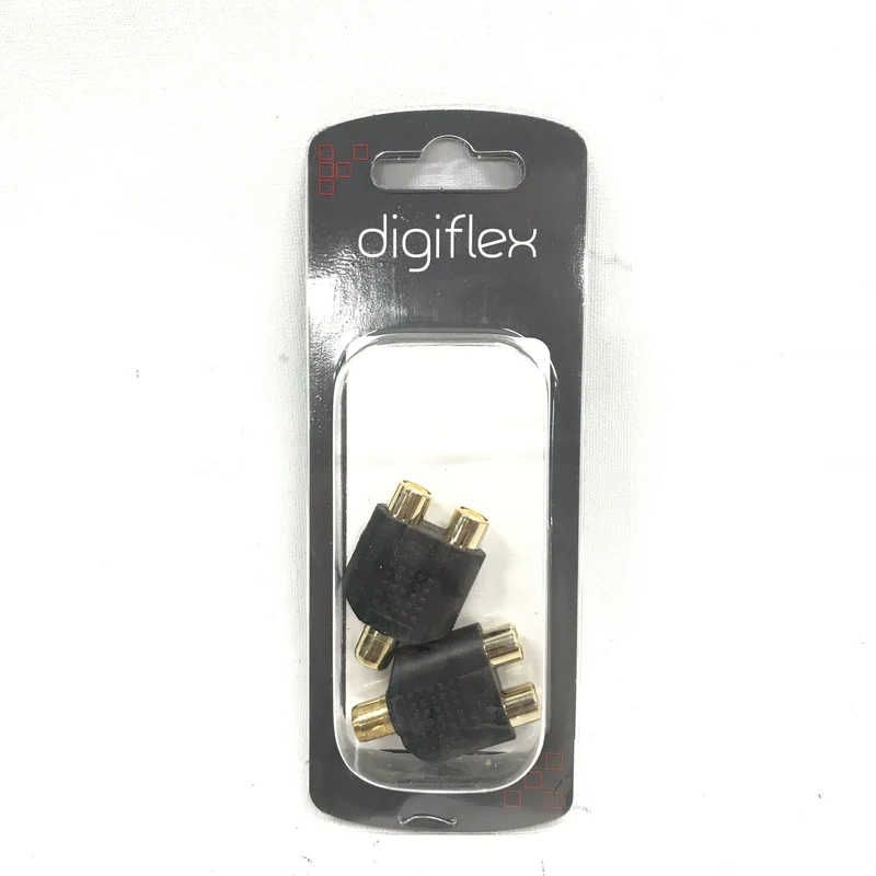 Digiflex HAA-RR101 Inline Audio Adapter -RCA F to 2x RCA F Splitter