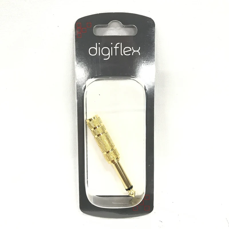 Digiflex HAA-JP201 Metal Inline Audio Adapter -1/4 TS M to 1/4 TRS F