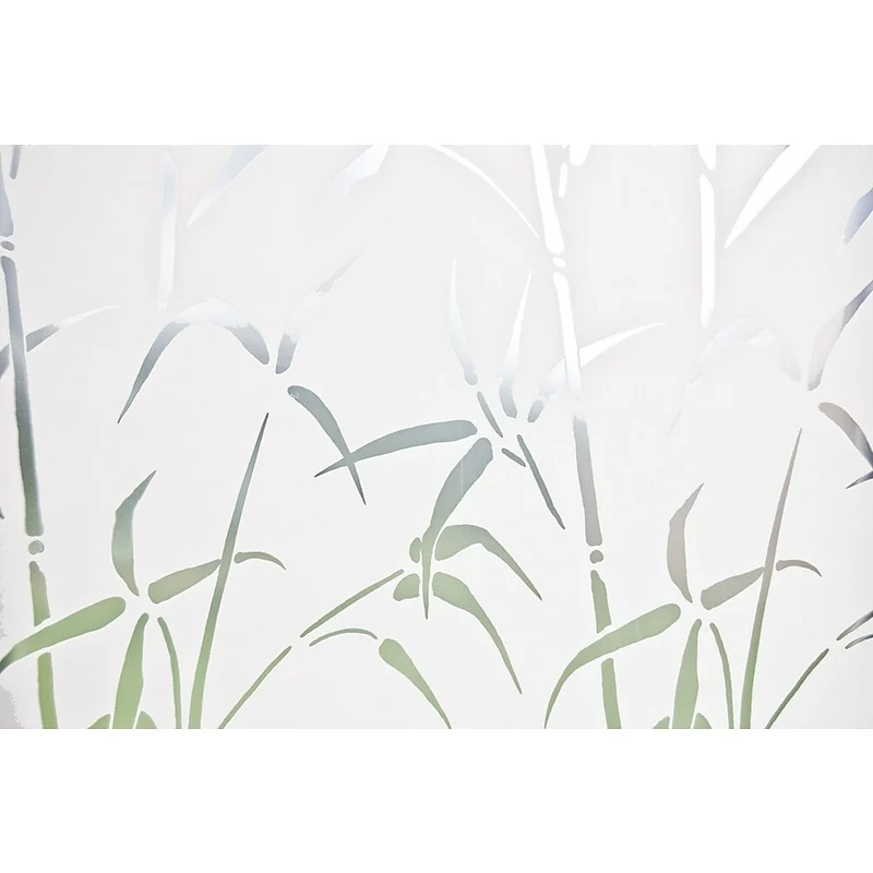 Brewster Bamboo Static Cling Sidelight Privacy Film
