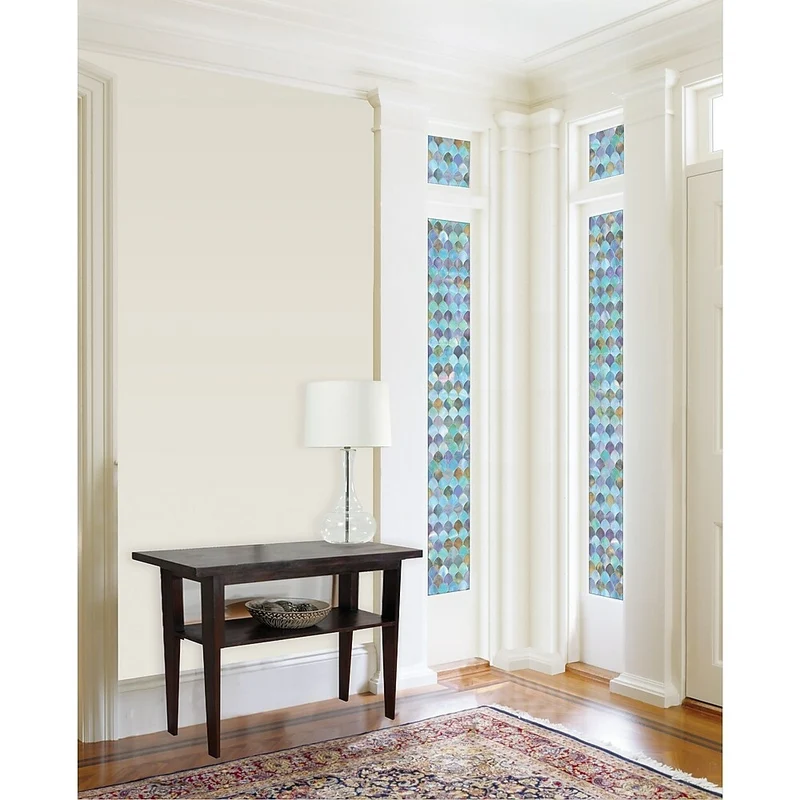 Brewster – Pellicule électrostatique de qualité supérieure pour fenêtre latérale, motif paon