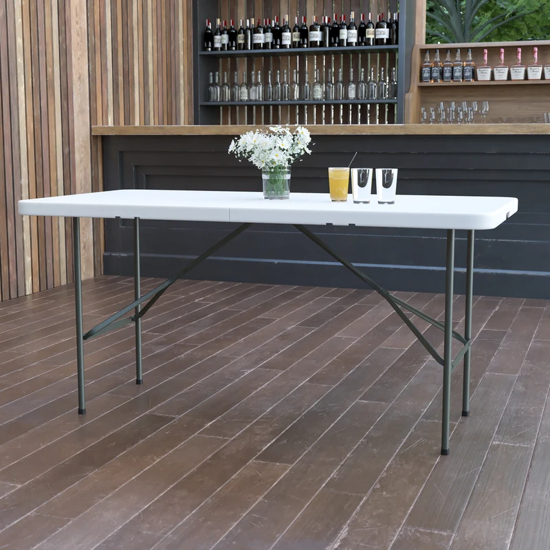 Flash Furniture – Table pliante ronde de 5 pi, granite blanc (DADYCZ152Z)