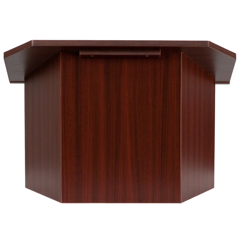 Flash Furniture Foldable Tabletop Lectern in Mahogany
