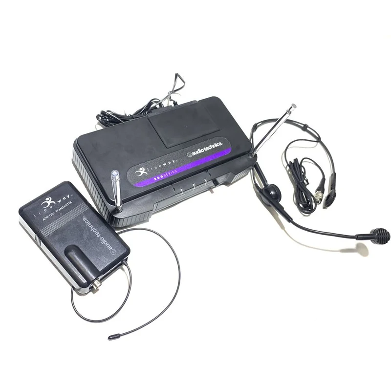Audio-Technica 200 Series Freeway Wireless Microphone System w/ ATM70 Headset Microphone, ATW-T201 Bodypack Transmitter #2189 - USED