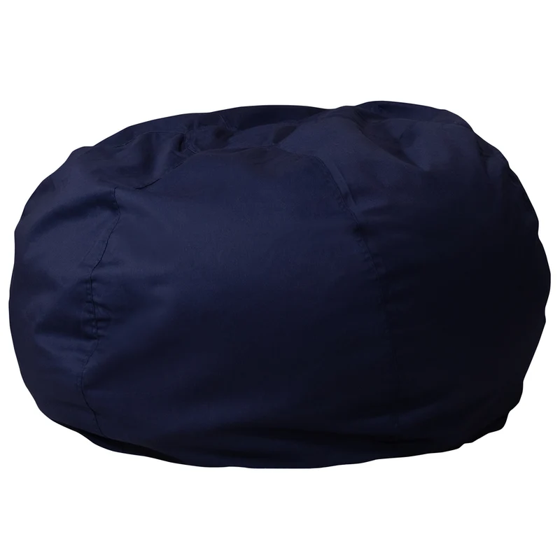 Flash Furniture Oversized Solid Bean Bag Chair - Navy Blue