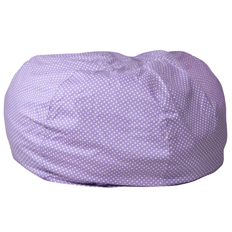 Flash Furniture Oversized Lavender Dot Bean Bag Chair