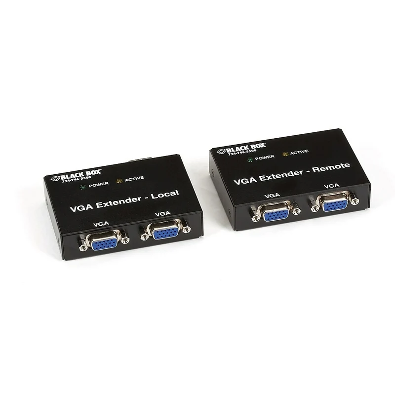 Trousse d'extension Black Box AC555A-R2 CATx VGA 2 ports locaux, 2 ports distants