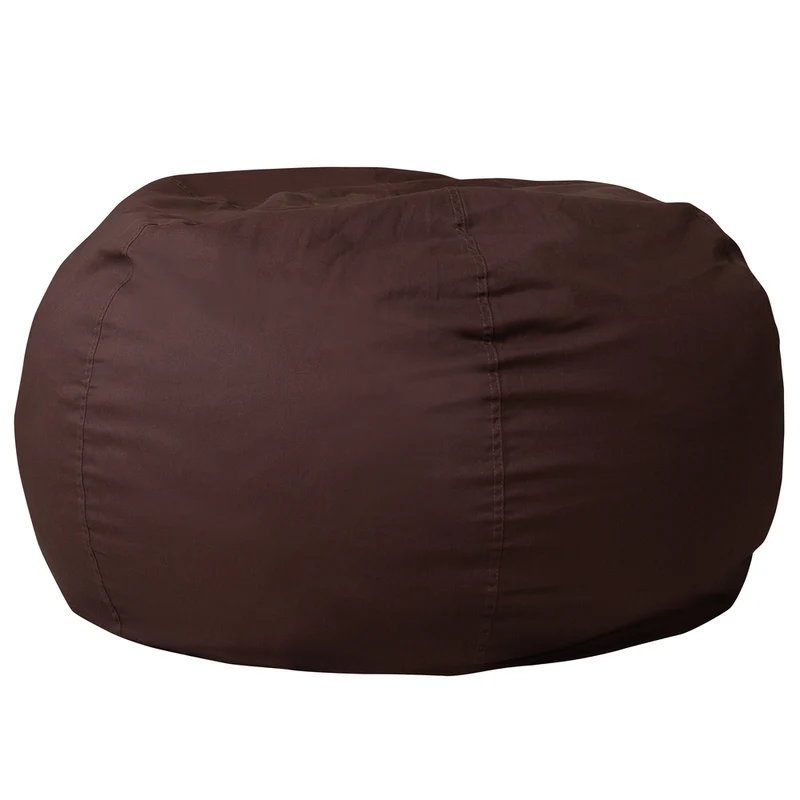 Flash Furniture Oversized Solid Brown Bean Bag Chair