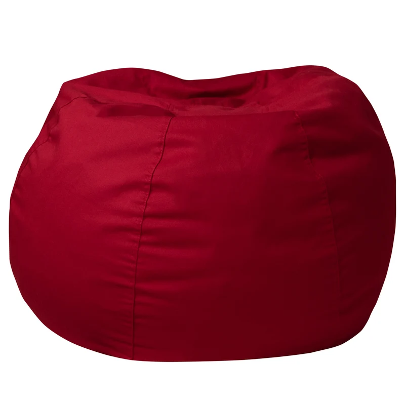 Flash Furniture – Fauteuil poire en croisé de coton solide, petit, pour enfants, rouge