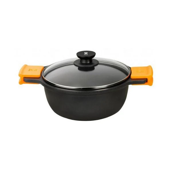 Casserole with lid BRA Efficient (20 cm) Black