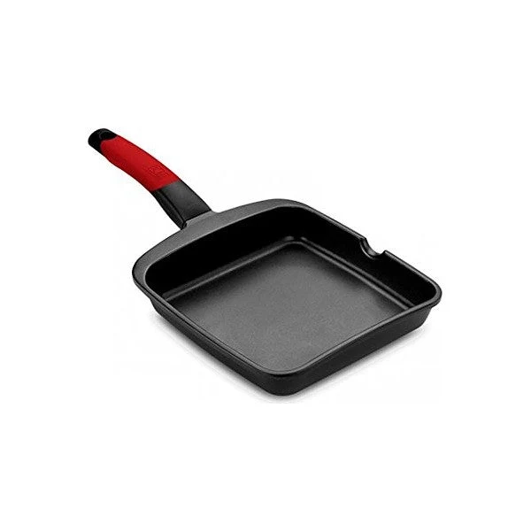 Flat grill pan BRA Premiere (28 x 28 cm) Red
