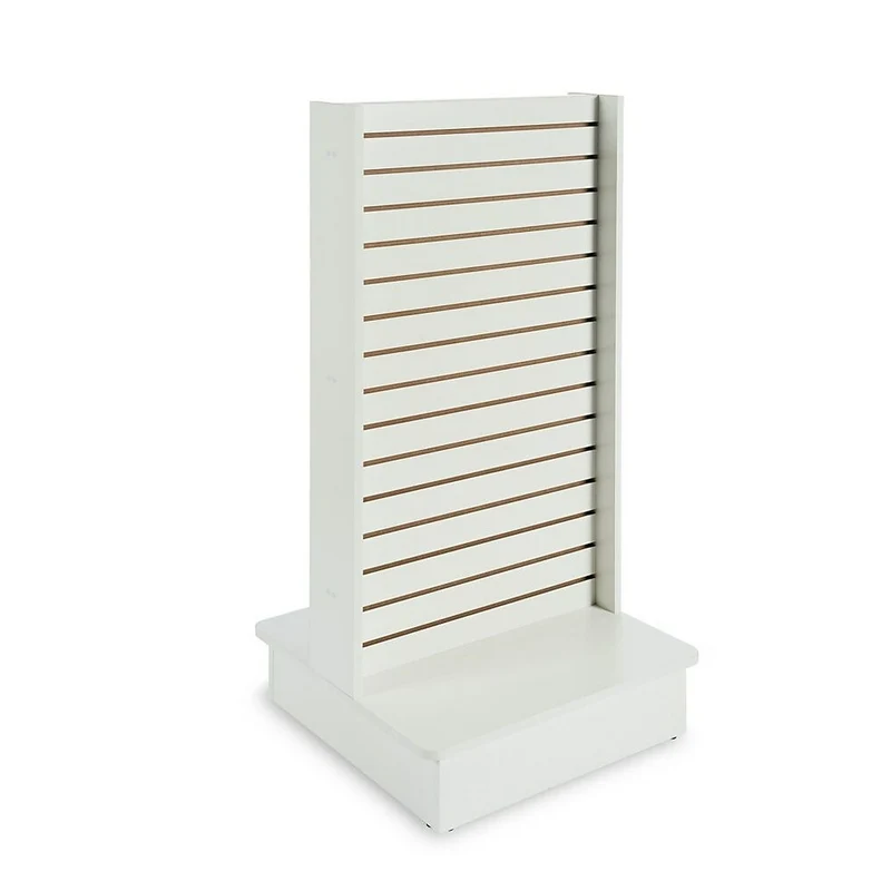 Can-Bramar Econoline Double Side Slatwall Merchandiser, 25-1/2"x24"x54", White