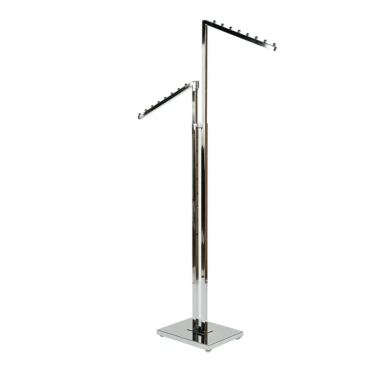Can-Bramar – Porte-vêtements 2 voies avec bras inclinés, chrome (R24)