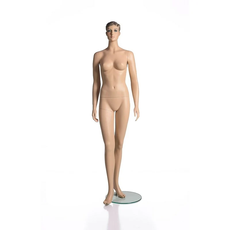 Mannequin femme adulte de la collection RP, avec chevelure moulée, couleur de peau blanche (RPFM 1)