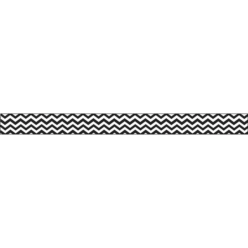 Ashley 3/4" x 12" Chevron Magnetic Magi-Strips, Black, 72 Pack