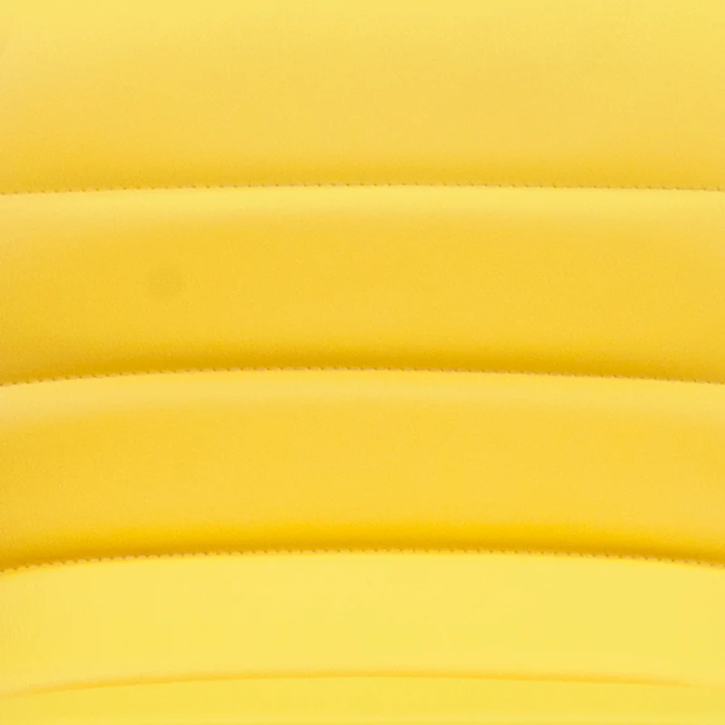 Flash Furniture – Tabouret de bar de 16 x 19 po en vinyle avec base chromée, hauteur réglable, jaune