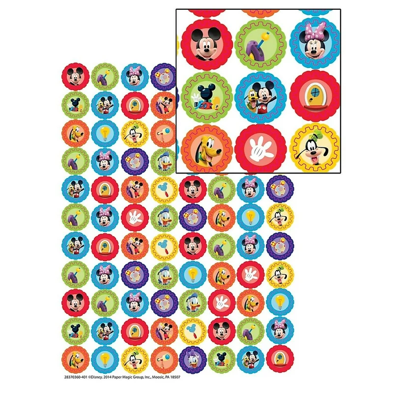 Eureka Mini autocollant, Mickey Mouse Clubhouse Gears, 8448 Pack
