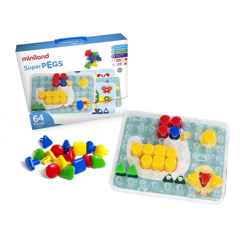 Miniland Educational Super Pegs Board