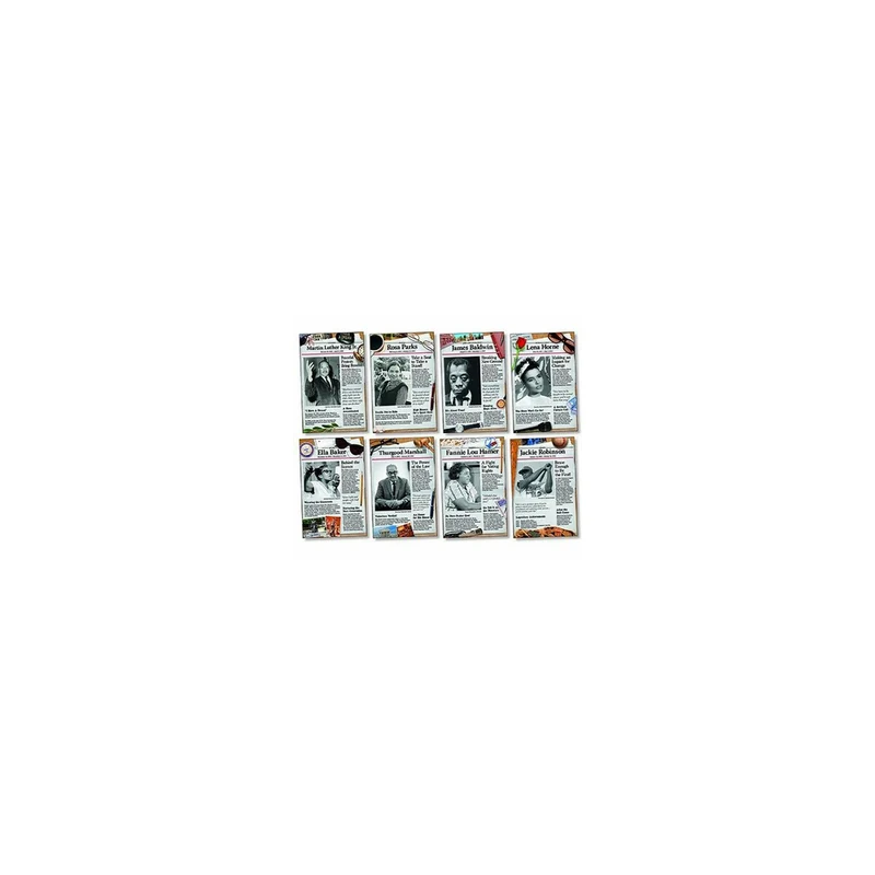 North Star Teacher Resources Bulletin Board Set, Civil Rights Pioneers, 8/Set (NST3078)