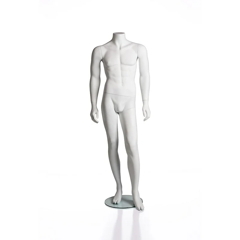Mannequin homme sans tête de la collection RP, blanc mat